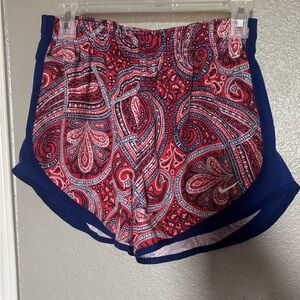 Vibrant Paisley Women's Athletic Shorts